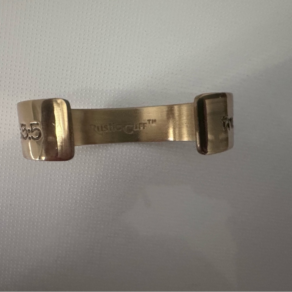 Gold Rustic Cuff - Picture 4 of 5